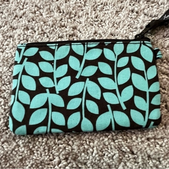 Vera Bradley Shower Vines Window ID Case Holder Credit Card Travel Coin Purse - Picture 2 of 5